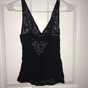 Victoria’s Secret black lace top s Small